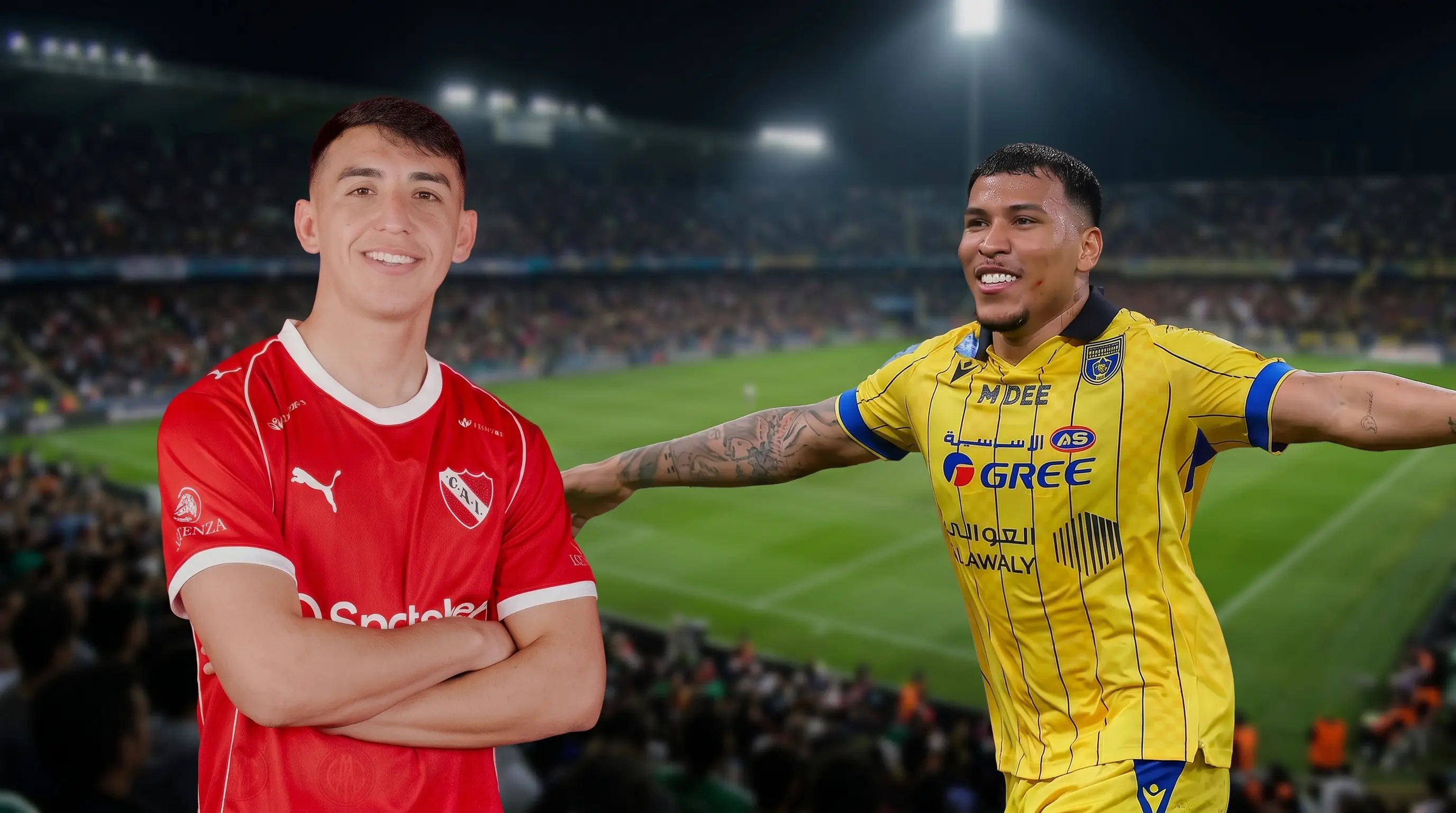 Lautaro Millán y Roger Martínez, futbolistas representados por Agencia Proezas